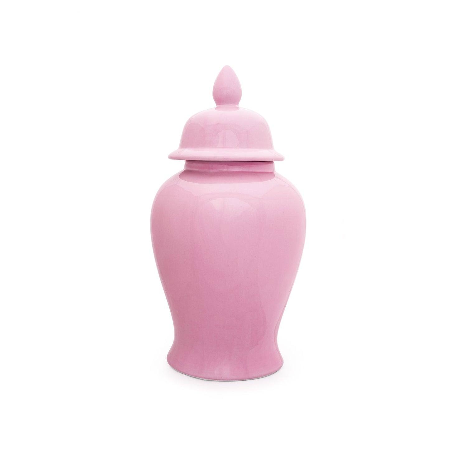 Decorative Round 18'' Ginger Jar Light Pink