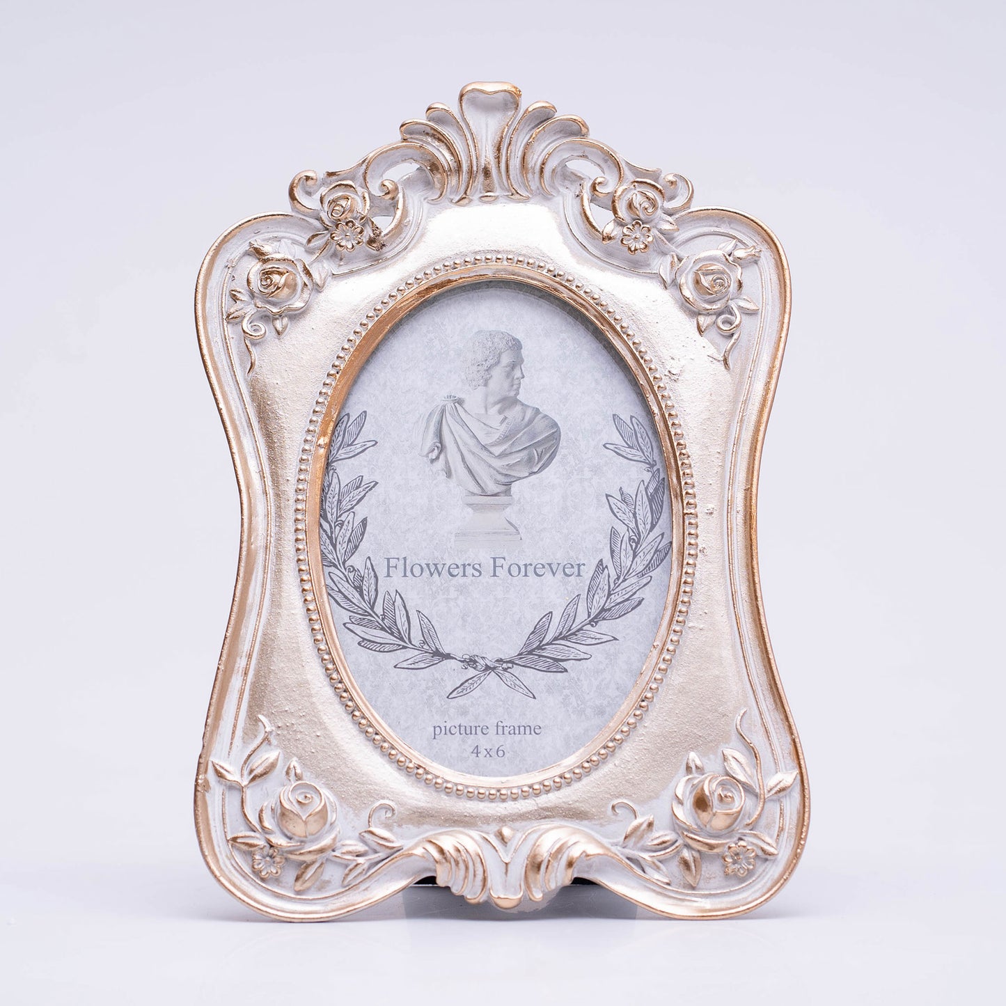 Champagne Gold Vintage Deco 4"X6” Table Top Photo Frame