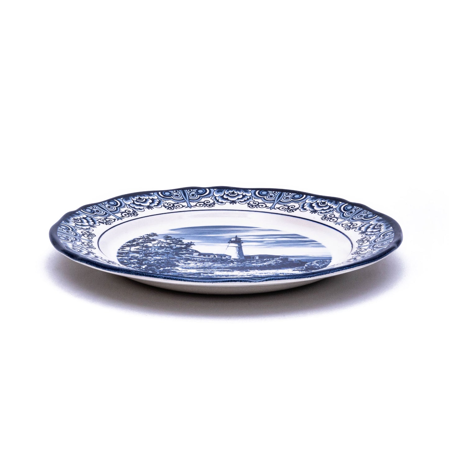 12" Round Charger Plate - Light House