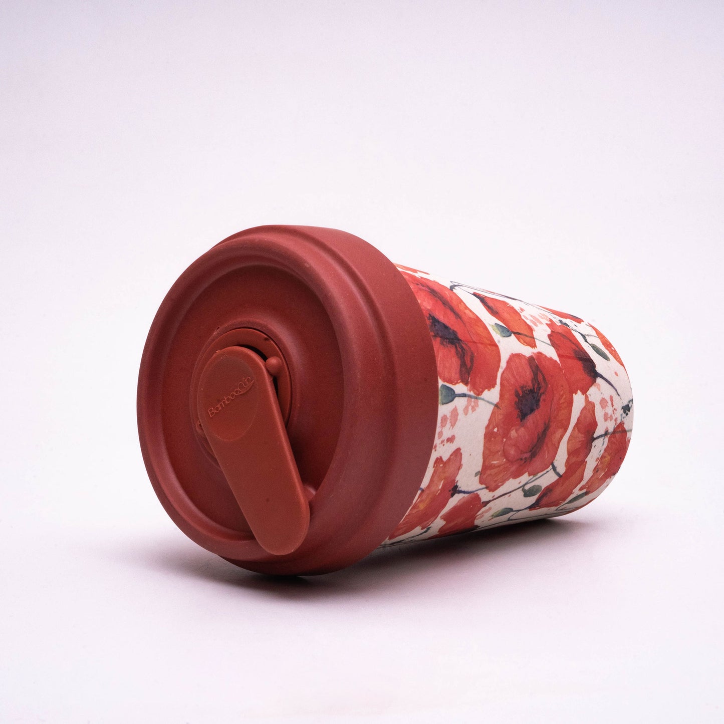 Red Tulip 400ml Eco friendly Bamboo Mug with Silicon Grip