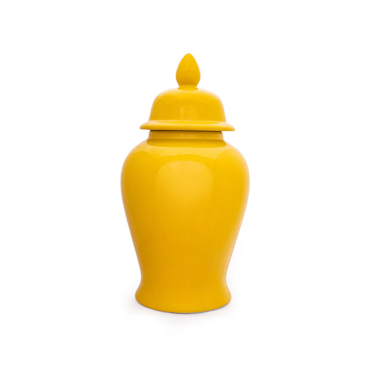 Decorative Round 18'' Ginger Jar Yellow