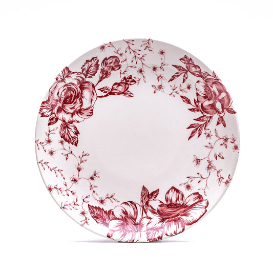 12" Round Charger Plate - Flowers